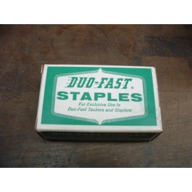 DUO-FAST NEW BOX OF  10,000 DUO-FAST STAPLES 1/4"  338-CX FOR DUO-FAST TACKERS + STAPLERS