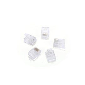 Seefeful 100 Pack RJ11/RJ12 6P6C Phone Modular Telephone Cord Connector Adapter Crimp (6P6C)