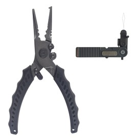 Eupheng Muti Function Fishing Pliers with Tippet Cutter Set Stainless Saltwater Resistant Hook Remover with Safety Lock,Split Ring Pliers,Braided Fishing Line Cutting Fishing Tool Set Gift for Men