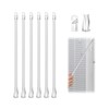 6 Pack Blinds Opener Accessories, Curtain Rod Replacement with Hooks