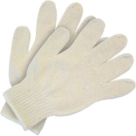 ATERET 12 Pairs Cotton Polyester Gloves, String Knit Work Gloves Liner,...