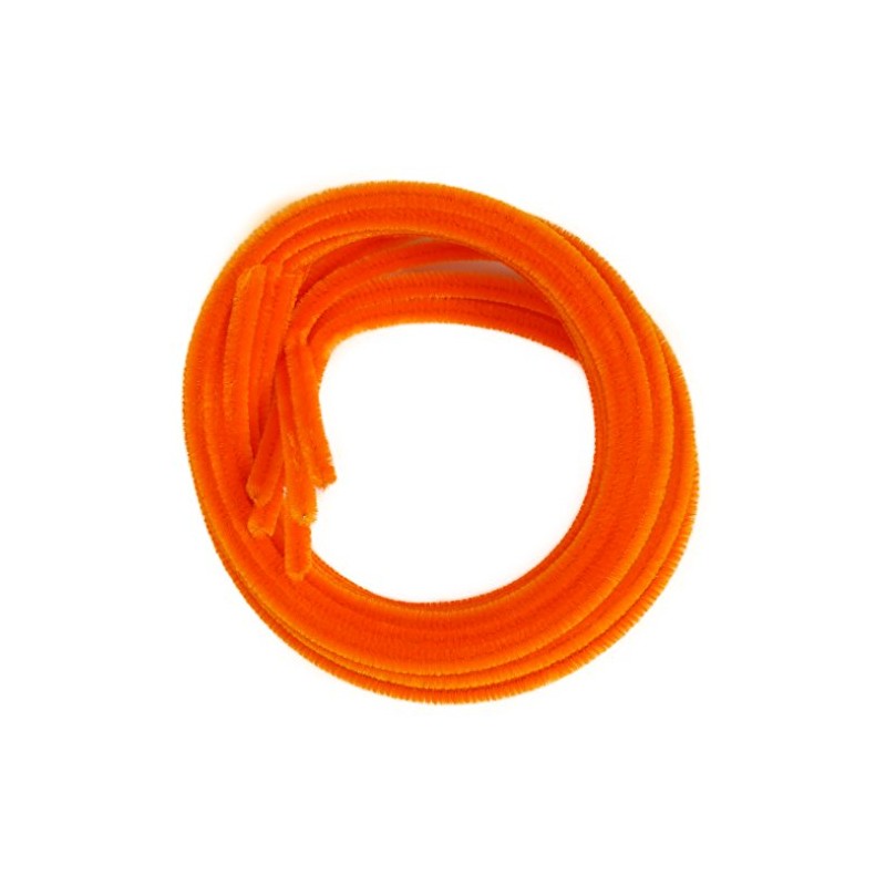 創&遊 アート作品用 ロングモール 長さ1m 太さ6mm (二分) 5本入 col.2026 オレンジ