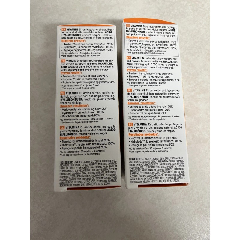 Evoluderm Lot 2-Evoluderm Vitamin C Serum Orange Extract & Hyaluronic