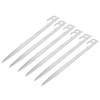6pcs 420 Stainless Steel Canopy Tent Stakes Thickened High Hardness