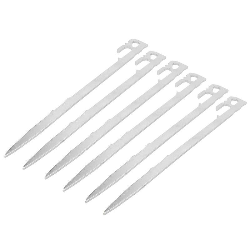 6pcs 420 Stainless Steel Canopy Tent Stakes Thickened High Hardness