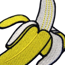 Banana Embroidered Applique Iron On Sew On Patch