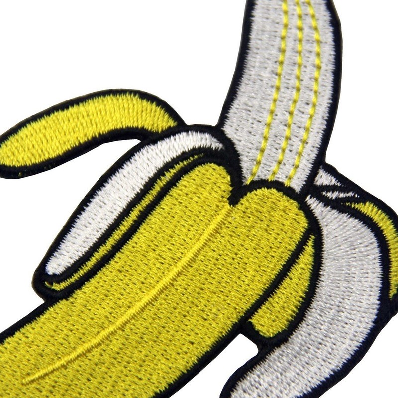 Banana Embroidered Applique Iron On Sew On Patch
