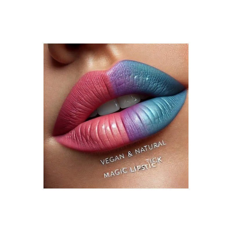 Magic Lipstick, Vegan and Natural, Blue Colour, Will More or