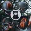 Half Motorcycle Helmets Open Face Sun Visor Quick Release Buckle