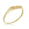 AVORA 10K Yellow Gold Baby Script Ring, Size 3 -
