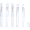 5Pcs White Mini Perfume Bottle,Protable Liquid Container Atomizer Bottles Plastic