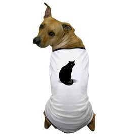 CafePress Basic Black Cat Dog T Shirt Dog T-Shirt, Pet Clothing, Funny Dog Costume
