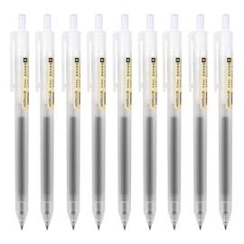 Roseelf Permanent Ballpoint Pen, Large Capacity Ballpoint Pen, Easy to Write, Cool, Fashionable, Popular Ballpoint Pen, Pack of 20, Black, Premium Ballpoint Pen Line Width 0.02 inch (0.5 mm), Best
