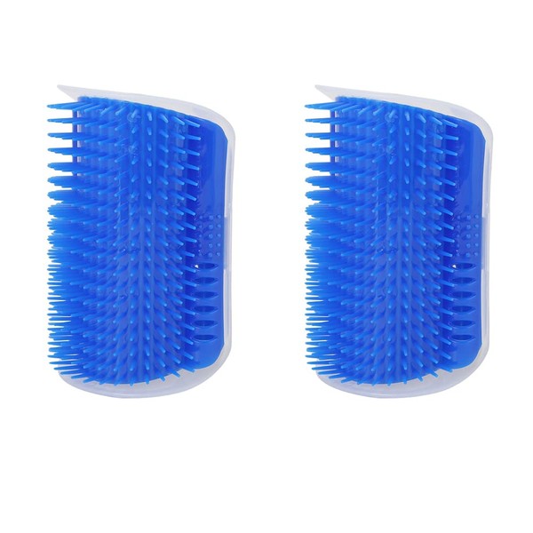 Magik Pet Cat Self Groomer Brush Wall Corner Mount Grooming
