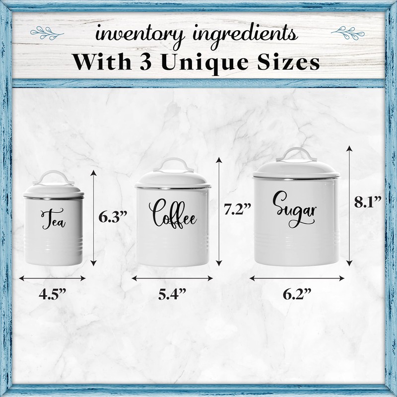 Home Acre Designs Food Storage Containers Set with Lids, Farmhouse