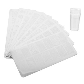 Baluue 1set Manicure Stencils Nail Art Stamping Templates for Beginners and Experts