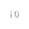 OST minimal simple silver earrings OTE117B09N plating color / OST