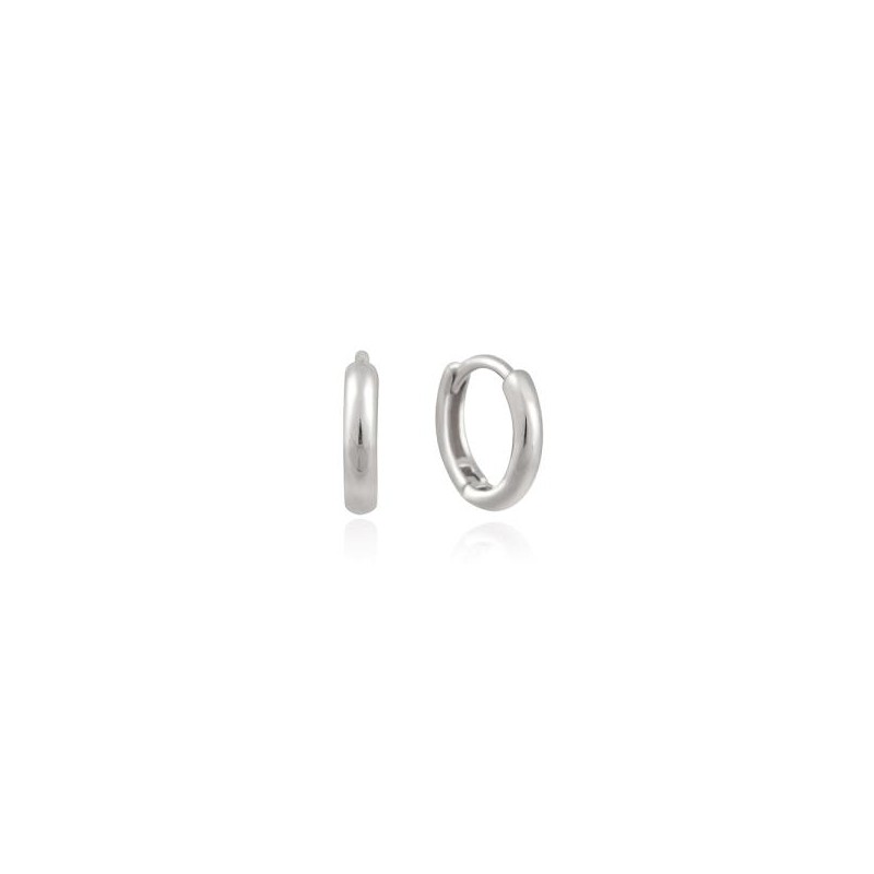 OST minimal simple silver earrings OTE117B09N plating color / OST