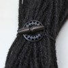 Kraler 3 Pcs Elastic Hair Ties with Wooden Toggle for