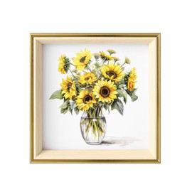 PSLXZXK 6x6 Picture Frame Blue Gold Beige Resin Photo Frame for Tabletop or Wall