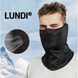 Reundi 3D Winter Protection Mask, Neck Warmer, Balaclava & Gaiter Black