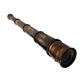 1920 Ship Captain's Working Telescope | Brass Made Spyglass | Glass Optics & Hi-Magnification | Pirate's Instrument | Brass Maritime Vintage Telescope