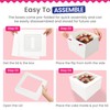 RICCLE 15pcs Cake Boxes, 10x10x8 Inches Tall Cake Box with