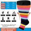 Ancrina Toeless Plus Size Compression Socks for Women Open Toe