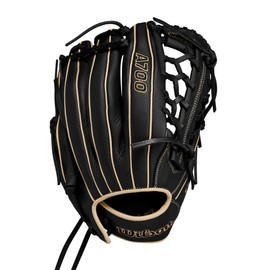 Wilson 2024 A700 12" Baseball Pitcher's Glove - Black/Blonde, Left Hand Throw