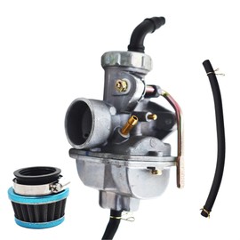 Silscvtt Carburetor Replacement for Regal Raptor DD50E 49cc 50cc Pagsta Mini Chopper Moped 97cc 100cc Carb with Fuel Filter & Air Filter