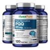 Pqq 40mg Bioperina Reduce Estrés Oxidativo Energía 120caps