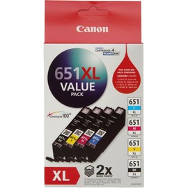 Canon CLI651XLVP Value Pack (1 x CLI651XLC/M/Y/BK)