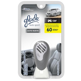 glade Aromatizante de Ambiente Continuo para Auto, Aparato con Repuesto, Aroma Auto Nuevo, 7 ml