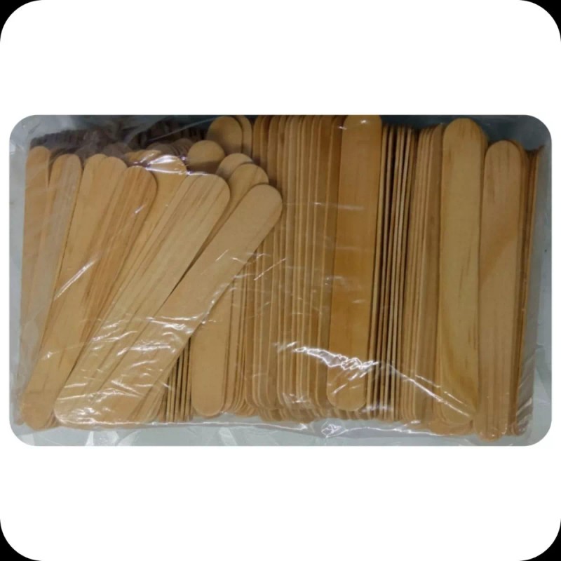KIMI Abatelenguas De Madera Desechable Paquete C/500 Pzs