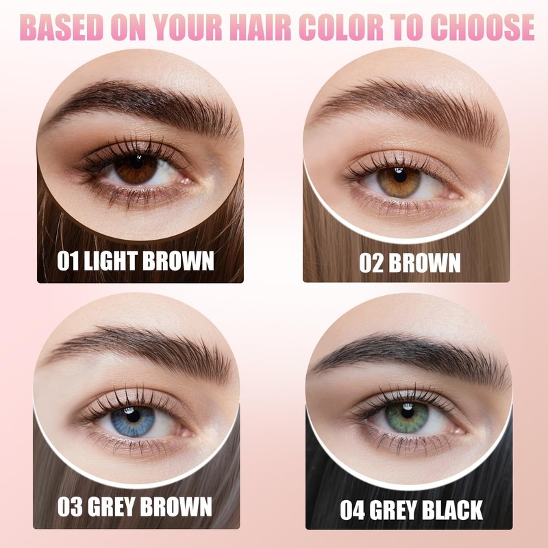 Prreal Microblading Eyebrow Pen Set,2 in 1 Dual Ended Eyebrow