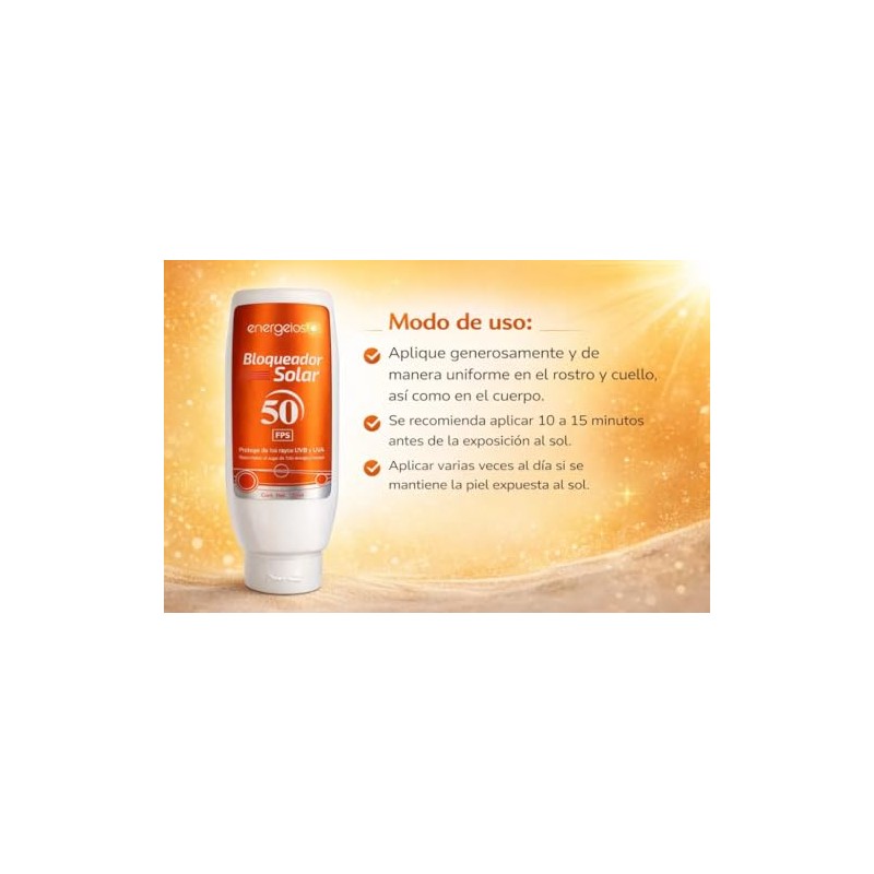 Bloqueador Solar Energeios Protector De120ml Fps50