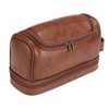 PU Leather Toiletry Bag Large Capacity Travel Organizer Bag with
