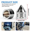 Front Axle Caps, PSLER Motorcycle Front Axle Nut Cover Cap