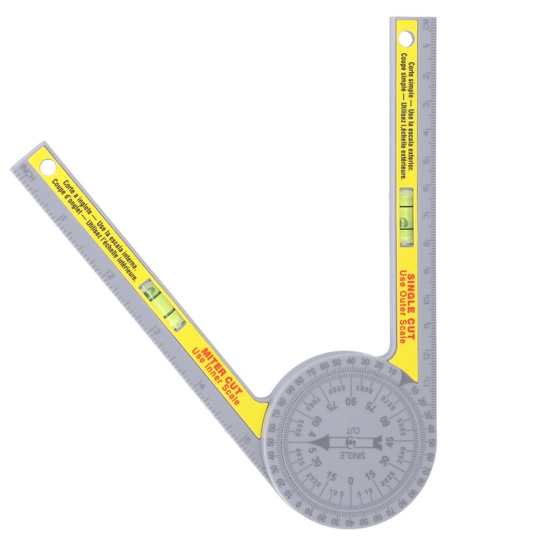 Miter Saw Protractor ABS Angle Measurement Finder Gauge 360 Degree