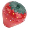 Zerodeko Strawberry Shaped Mechanical Timer Cute Countdown Kitchen Timer for