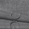 Erwin Müller Heidelberg Hand Towel, 100% Cotton, Anthracite, 50 x