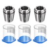 sourcing map 3 Pcs ER32 20mm Spring Collet Chuck High
