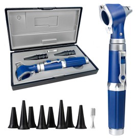 SCIAN Otoscope with Light - Ear Infection Detector and Pocket Ear Scope - Includes Hard Plastic Case - Suitable for Kids, Adults, Doctors, Pets - Available in Multiple Colors (Blue)