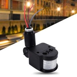 LED 90~250V Motion Sensor Motion Sensor 180 Degree Security Infrared PIR Human Body Motion Sensor Detector Inductor Range for Indoor and Outdoor Use