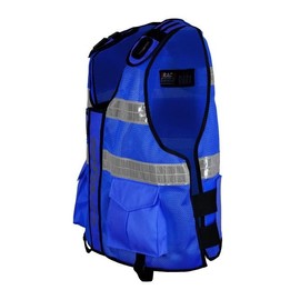 RAC3 Hi Viz Tactical Vest Dog Handler Security, Paramedic, Enforcement, Tac Vest (Blue)