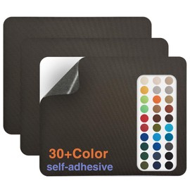 Gheeidau Canvas Repair Patch 9×11 Inch 3Pcs Waterproof Self-Adhesive Fabric Repair Patch for Tents,Boat Cover,Pop Up Canopy,Patio,Bags,Car Seats,Sofas,Furniture Cover(Coffee)