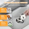 Kitchen Sink Drain Assembly, Stainless Steel Basket Strainer with Knob,