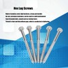 304 Stainless Steel Half Thread Bolt Wood Hex Lag Screws