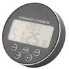 Multifunctional Kitchen Digital Timer Thermometer Hygrometer Black for Household Use