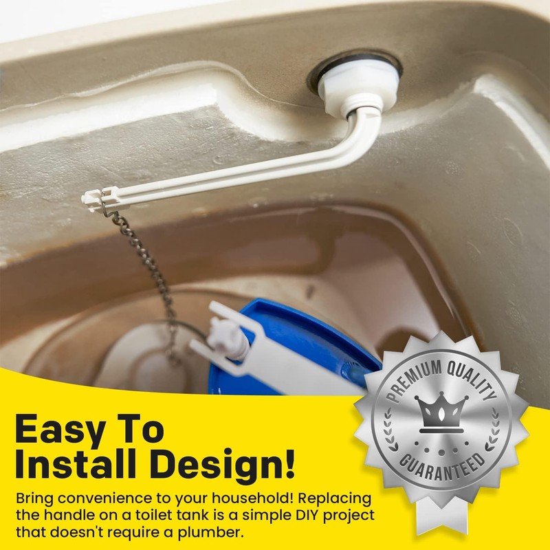 Qualihome Toilet Tank Flush Lever Replacement for American Standard (White,